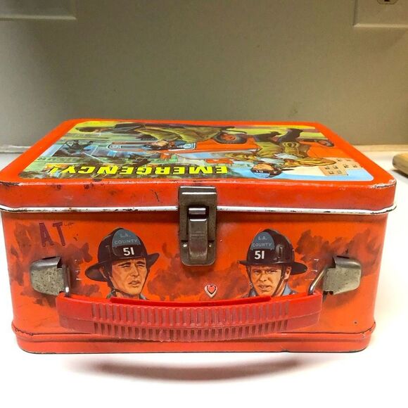 Vintage RARE Original Emergency Lunchbox Thermos 1973 by Universal Television - Picture 5 of 15